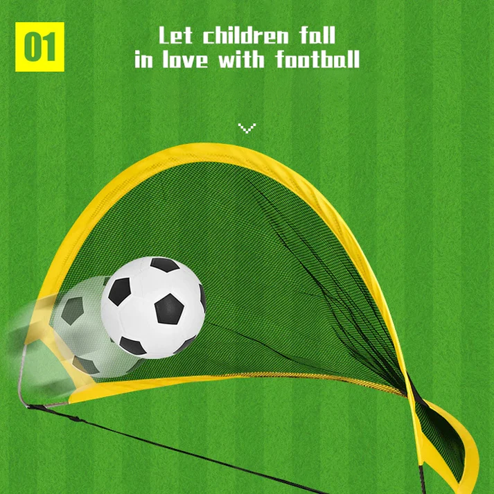 Goal Time!(Folding Soccer Door Training Goal Net)