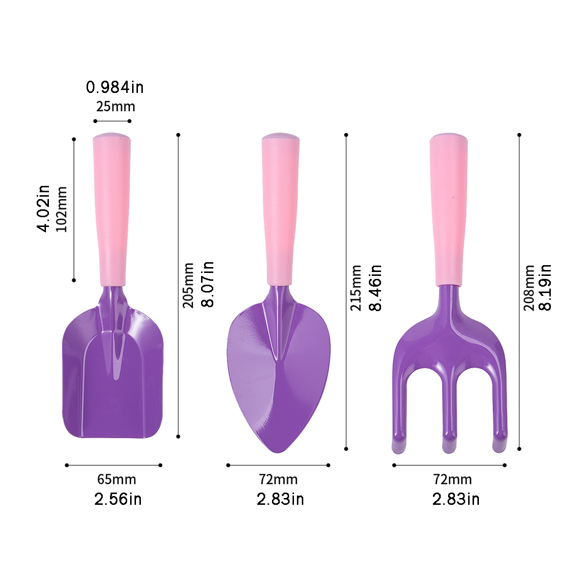 Kids Gardening Tool Set - Pink&Purple