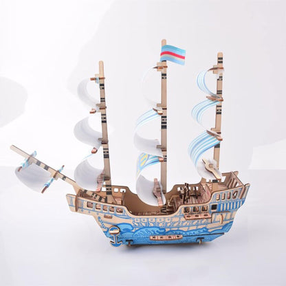 My Windy Sailboat Puzzle (3D Wooden Puzzle Sailboat)