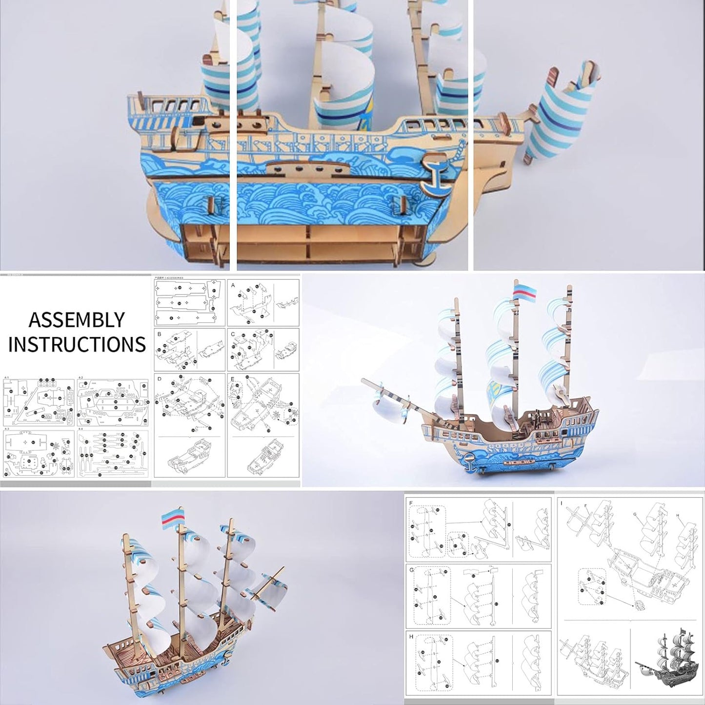 My Windy Sailboat Puzzle (3D Wooden Puzzle Sailboat)