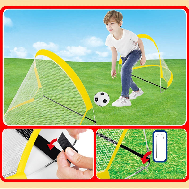 Goal Time!（Folding Soccer Door Training Goal Net）